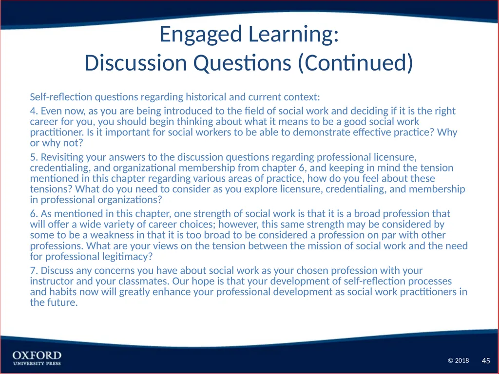 Competence-Based Social Work: The Profession of - slide 45 of 45
