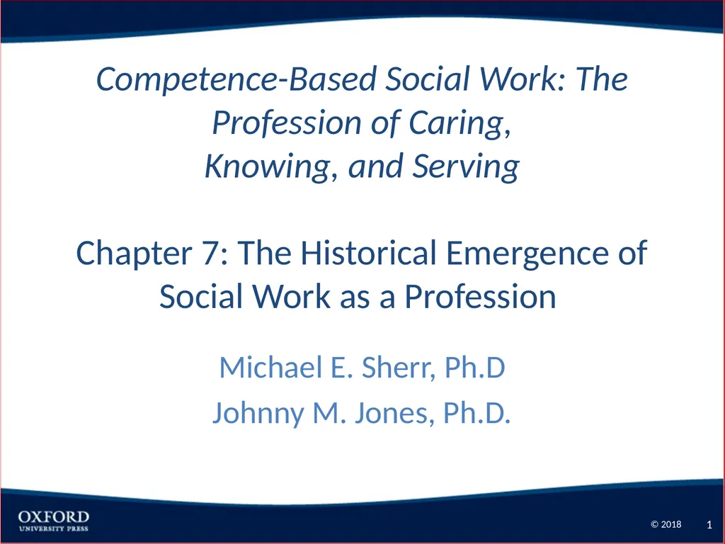 Competence-Based Social Work: The Profession of