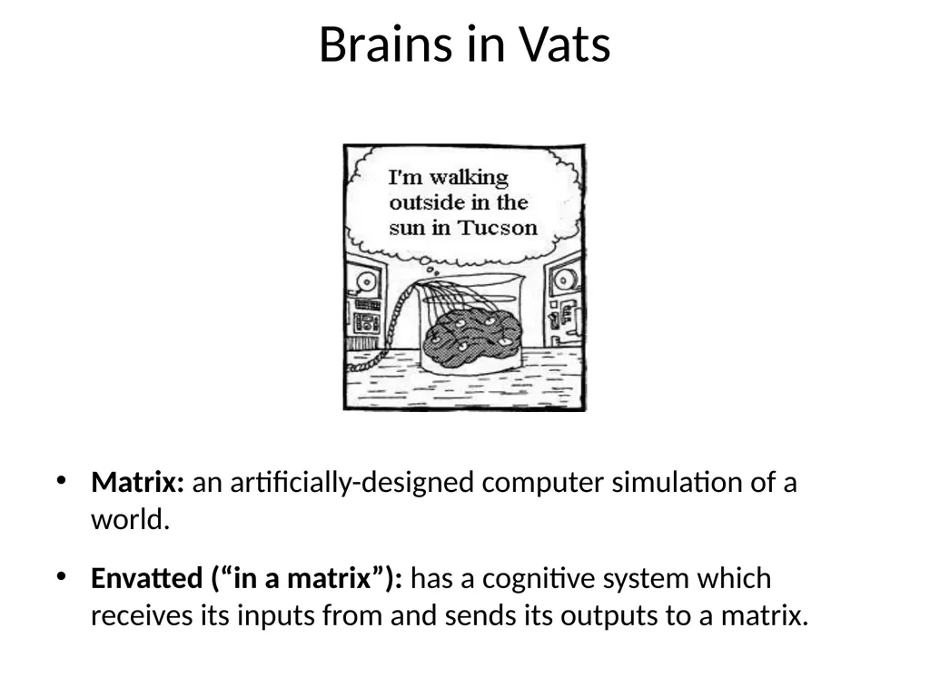 The Matrix as Metaphysics Against Global - slide 6 of 35