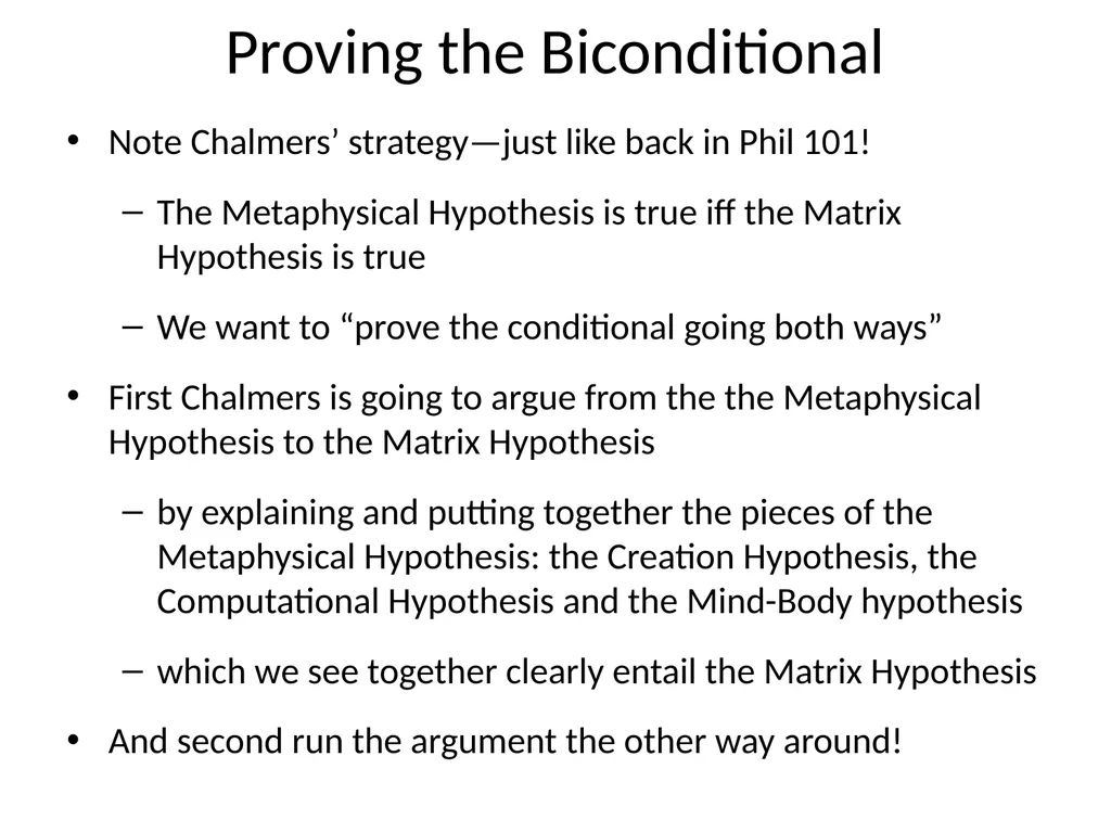 The Matrix as Metaphysics Against Global - slide 11 of 35