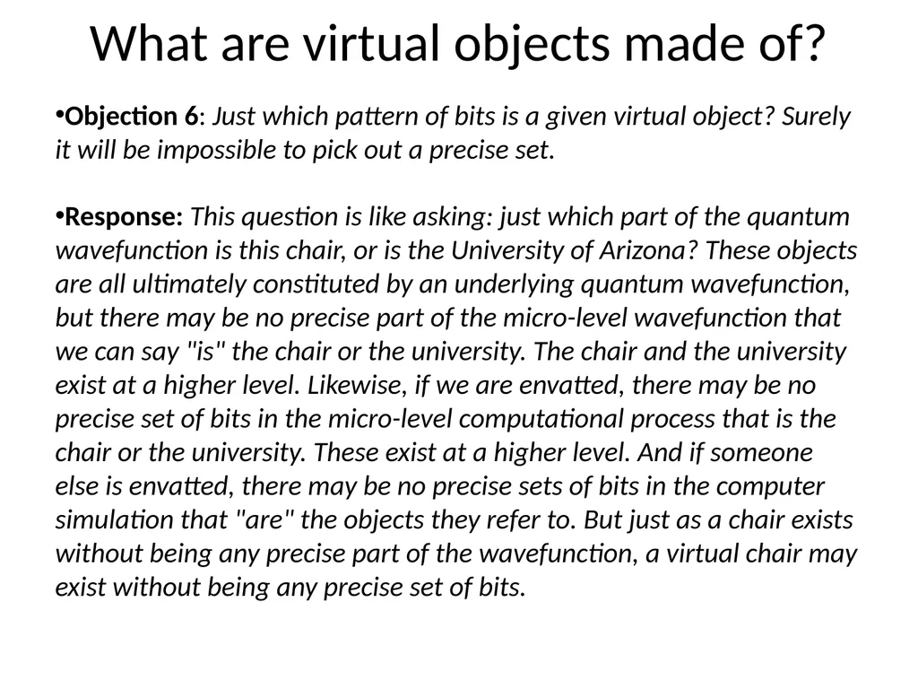 The Matrix as Metaphysics Against Global - slide 24 of 35