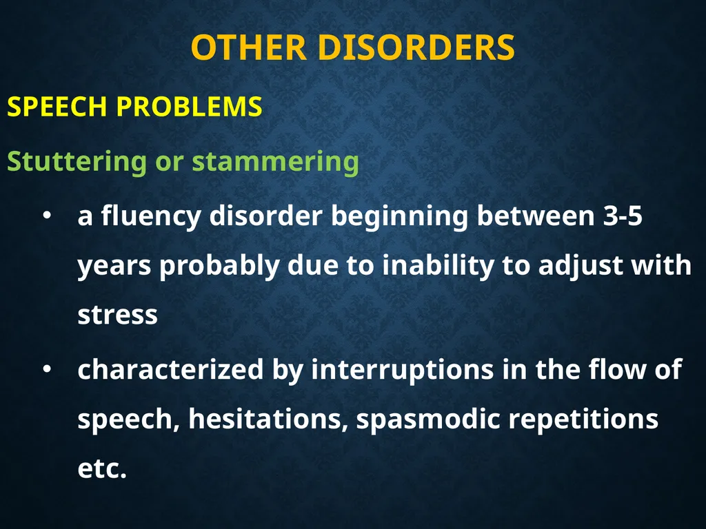 BEHAVIOURAL DISORDERS introduction definition - slide 46 of 49