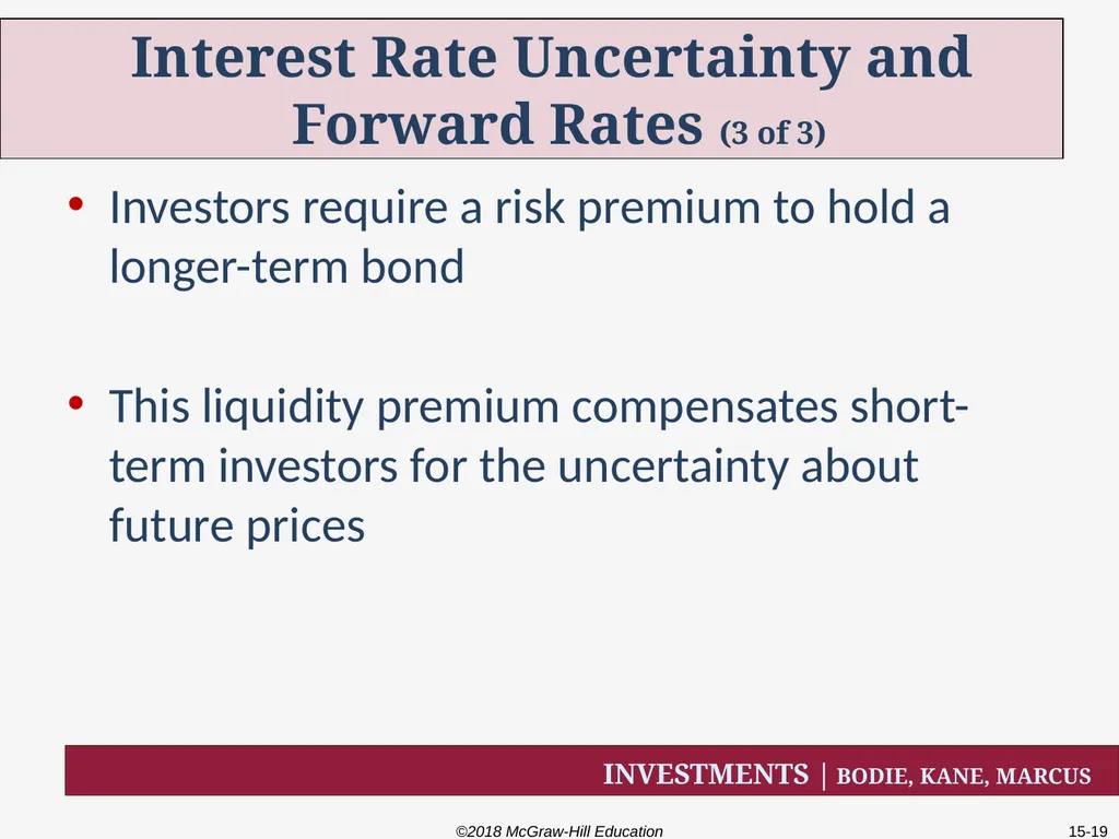 Chapter Fifteen The Term Structure of Interest - slide 19 of 29