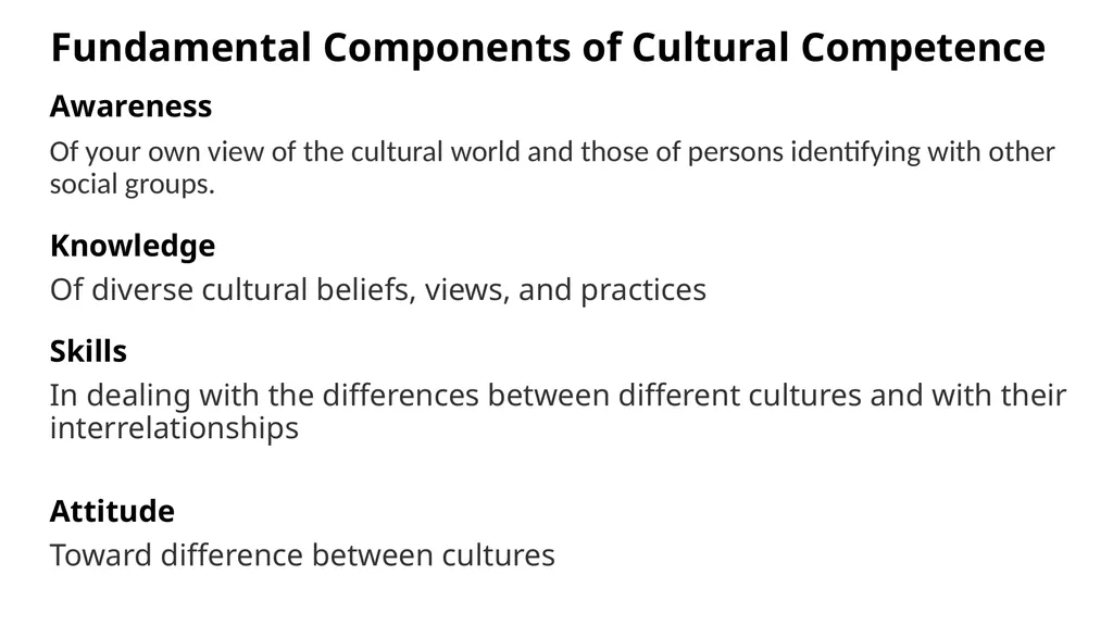 Wisconsin Conference Cultural Competency Forum - slide 110 of 132