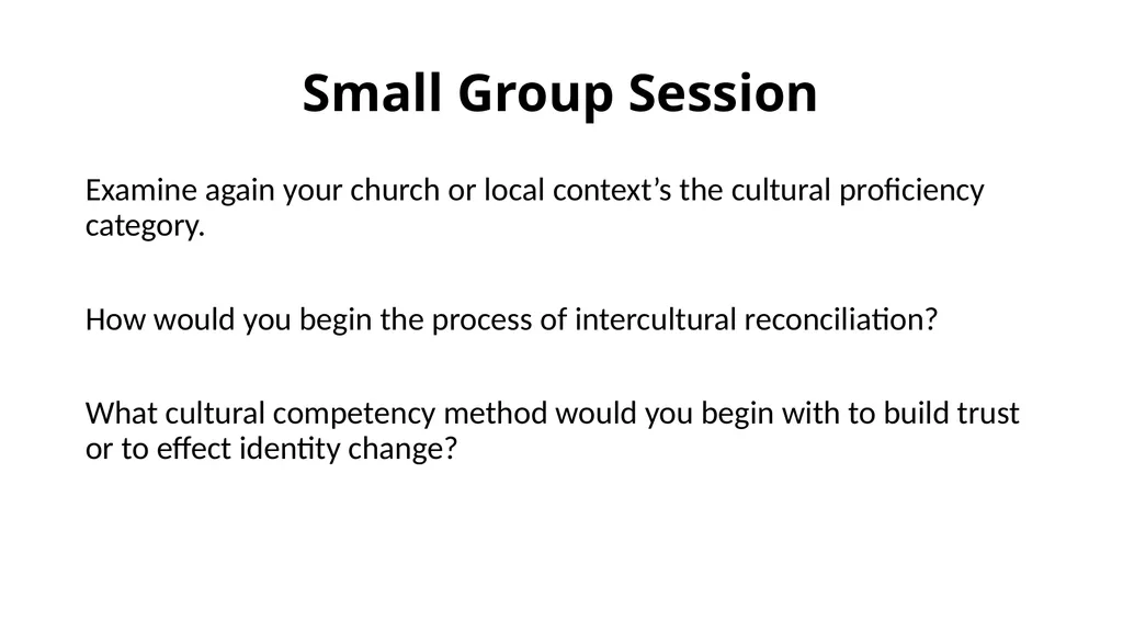 Wisconsin Conference Cultural Competency Forum - slide 114 of 132