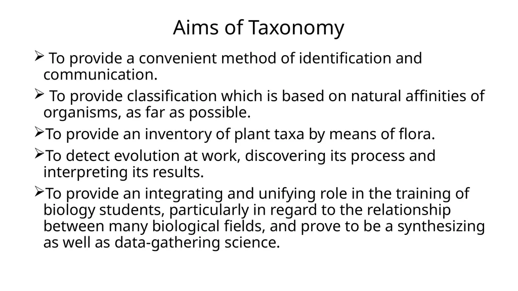 Introduction to Systematics/Plant Taxonomy Dr - slide 10 of 34