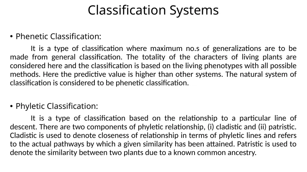 Introduction to Systematics/Plant Taxonomy Dr - slide 26 of 34