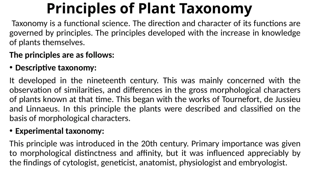Introduction to Systematics/Plant Taxonomy Dr - slide 11 of 34