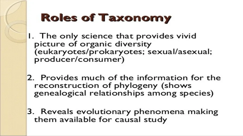 Introduction to Systematics/Plant Taxonomy Dr - slide 14 of 34
