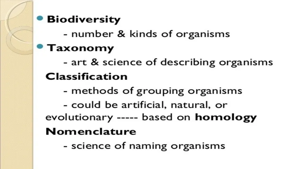 Introduction to Systematics/Plant Taxonomy Dr - slide 6 of 34