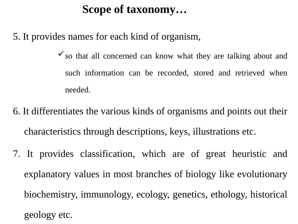Principles of Taxonomy (Biol 3063) Unit 1. - slide 10 of 39