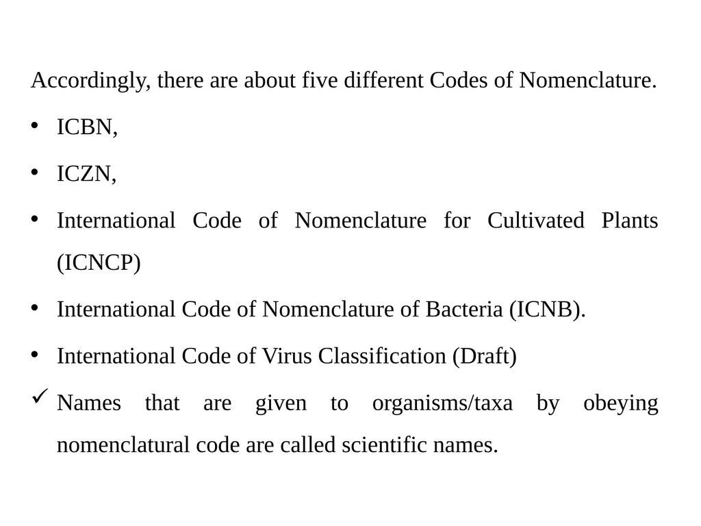 Principles of Taxonomy (Biol 3063) Unit 1. - slide 5 of 39