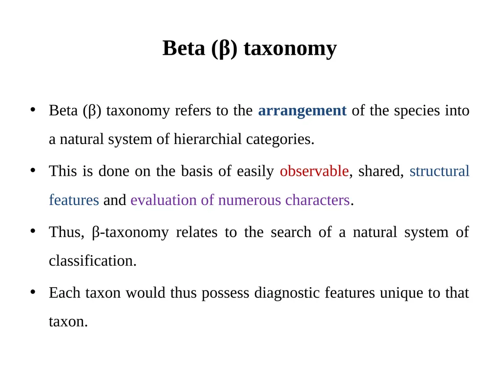 Principles of Taxonomy (Biol 3063) Unit 1. - slide 14 of 39
