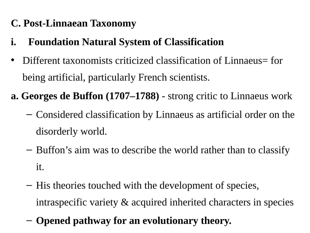 Principles of Taxonomy (Biol 3063) Unit 1. - slide 32 of 39