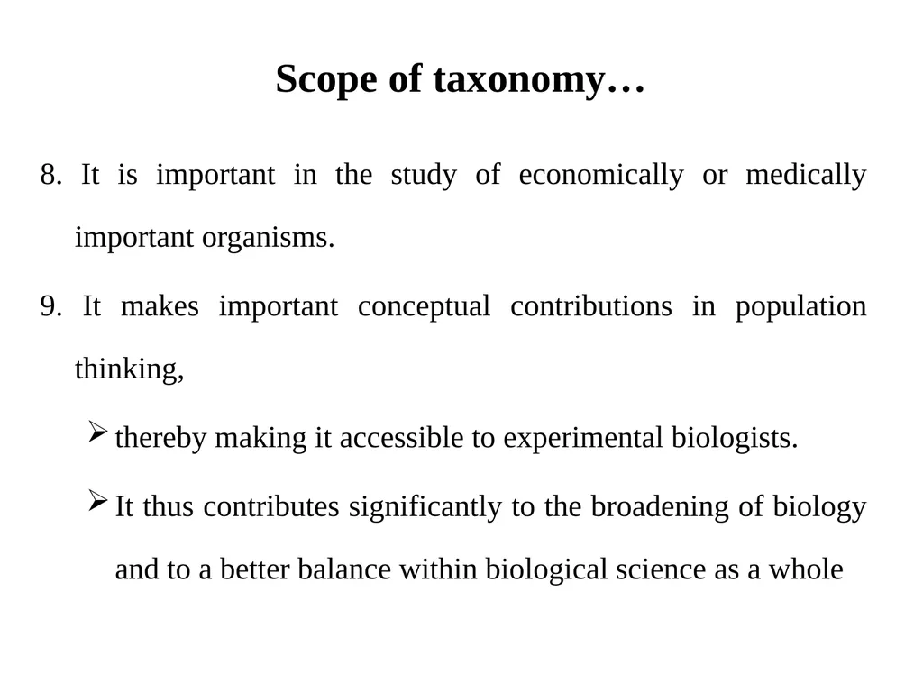 Principles of Taxonomy (Biol 3063) Unit 1. - slide 11 of 39