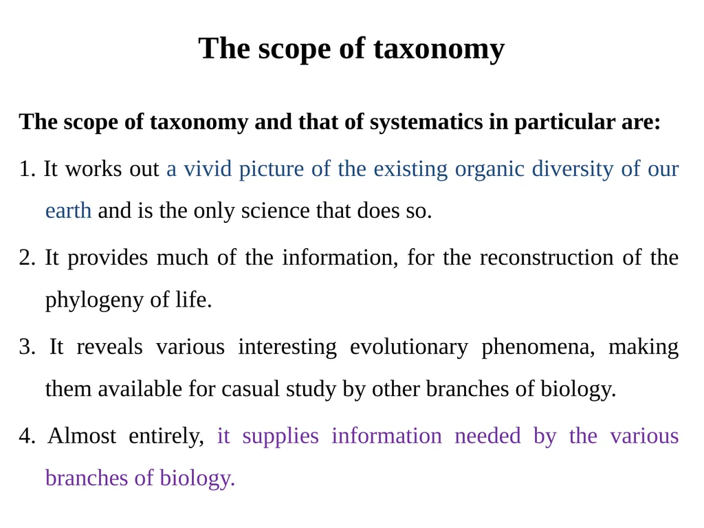 Principles of Taxonomy (Biol 3063) Unit 1. - slide 9 of 39