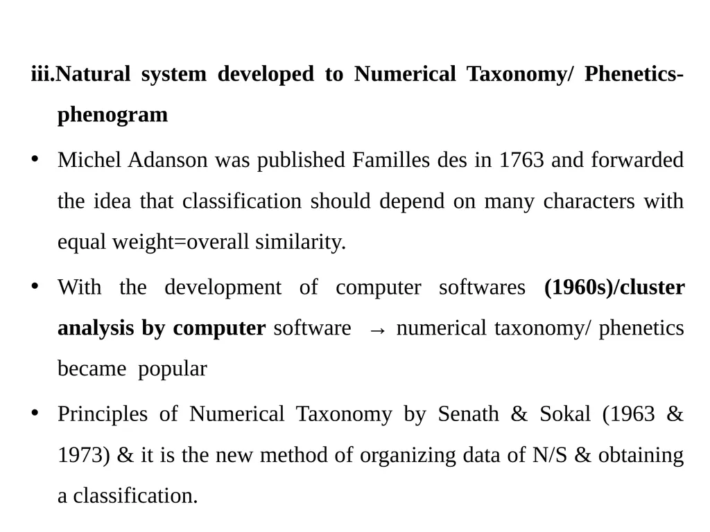 Principles of Taxonomy (Biol 3063) Unit 1. - slide 37 of 39