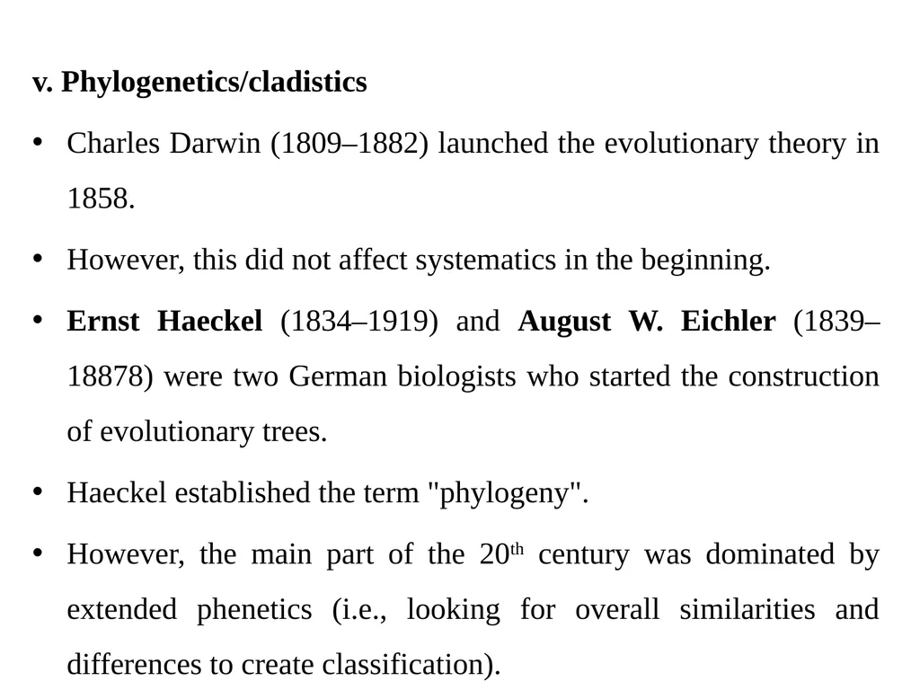 Principles of Taxonomy (Biol 3063) Unit 1. - slide 38 of 39