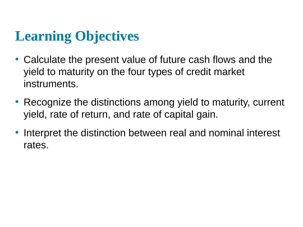 Chapter 03 What do interest rates mean and what is - slide 2 of 29