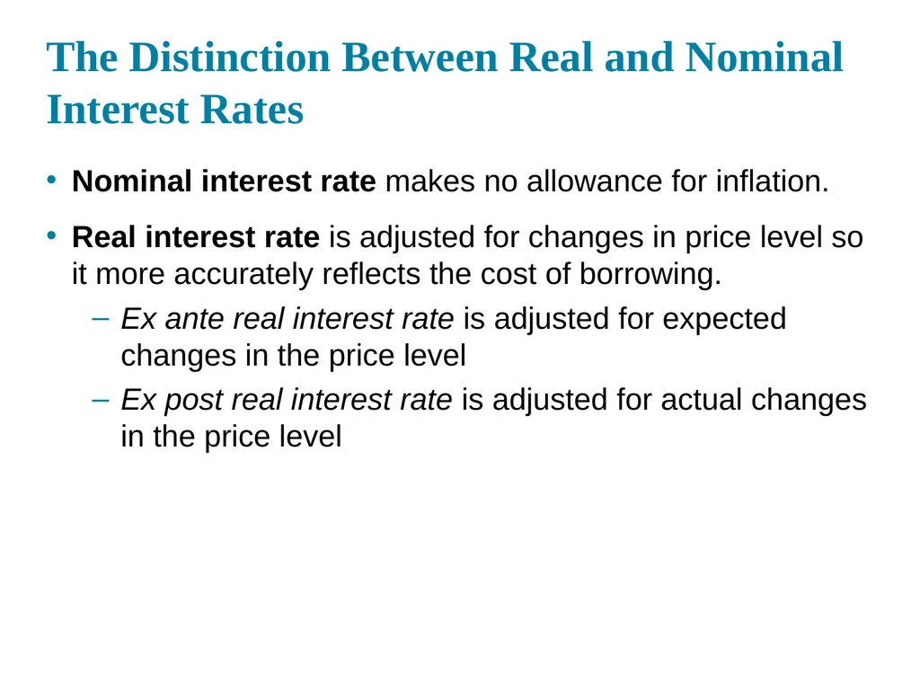 Chapter 03 What do interest rates mean and what is - slide 28 of 29
