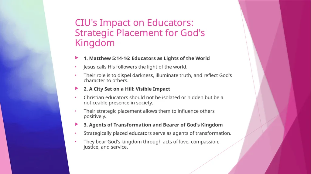 Distinctive Teaching and Learning Conference - CIU - slide 7 of 10