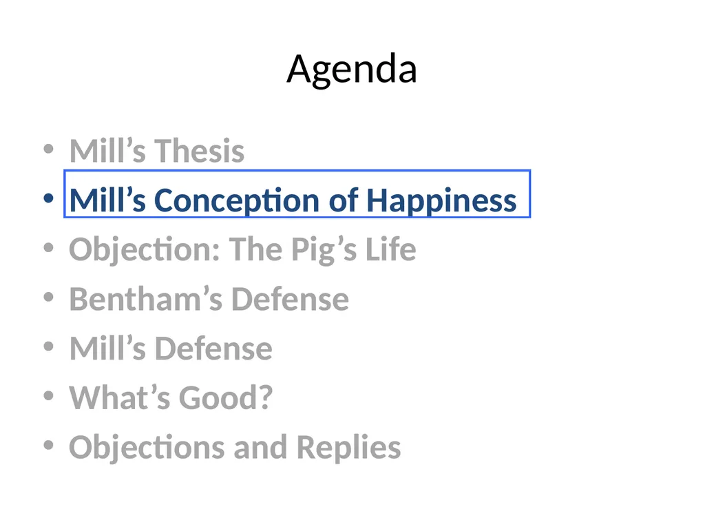 Morality and Consequences Agenda Our Question - slide 20 of 94