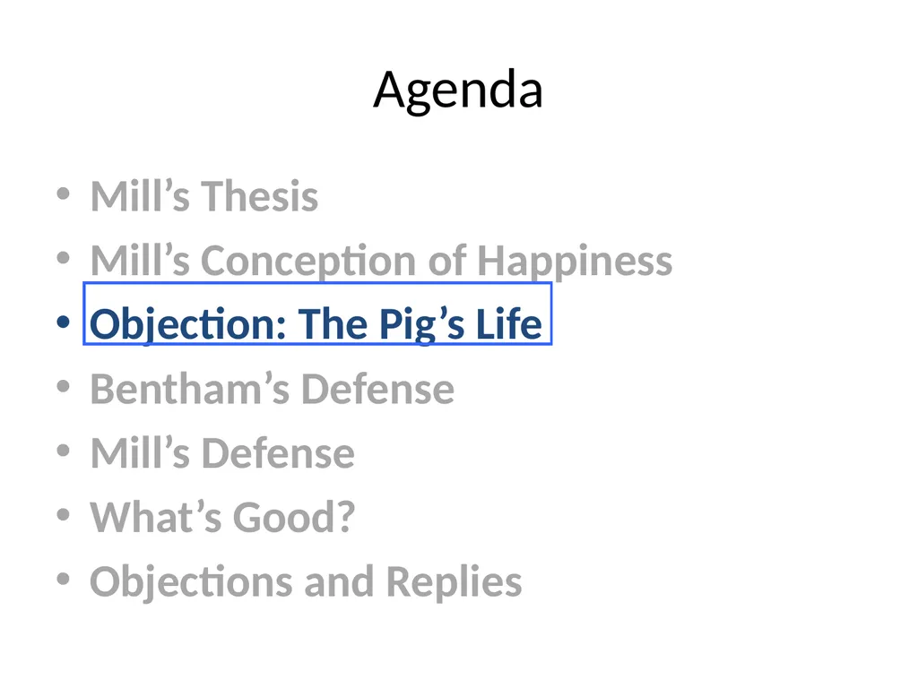 Morality and Consequences Agenda Our Question - slide 22 of 94