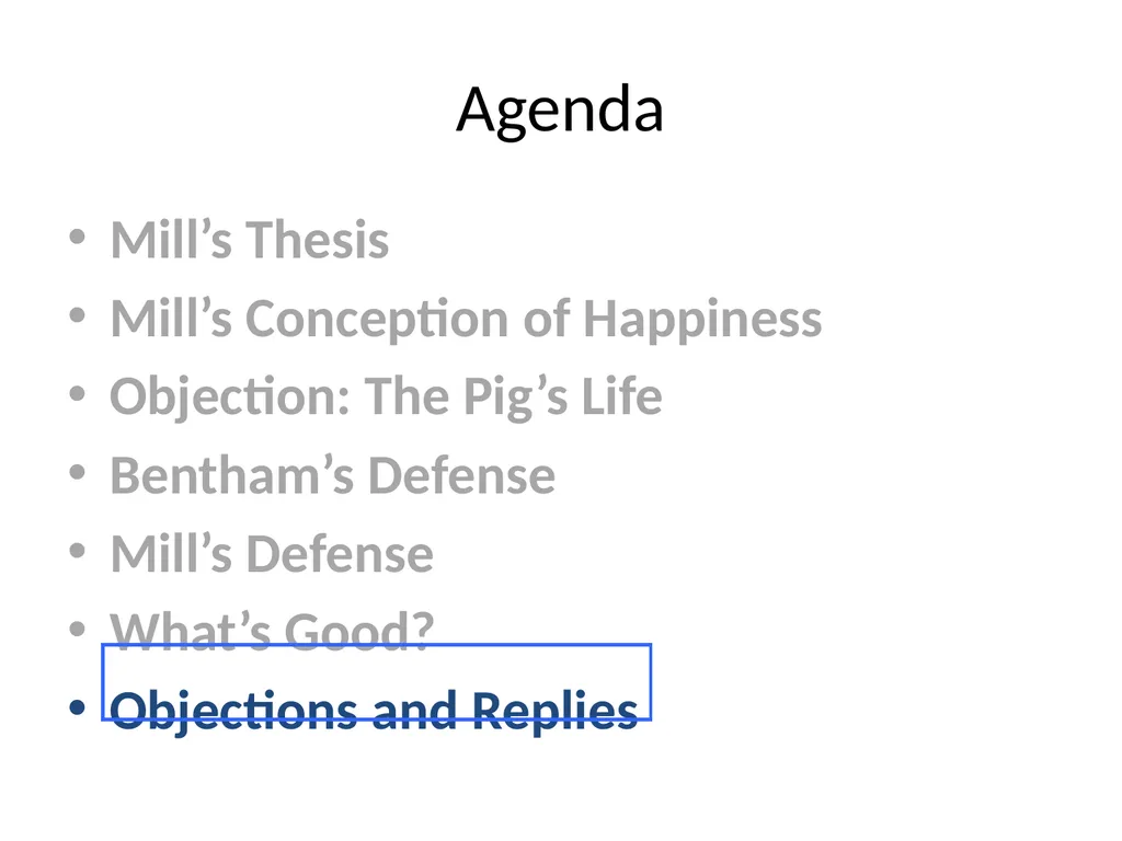 Morality and Consequences Agenda Our Question - slide 39 of 94
