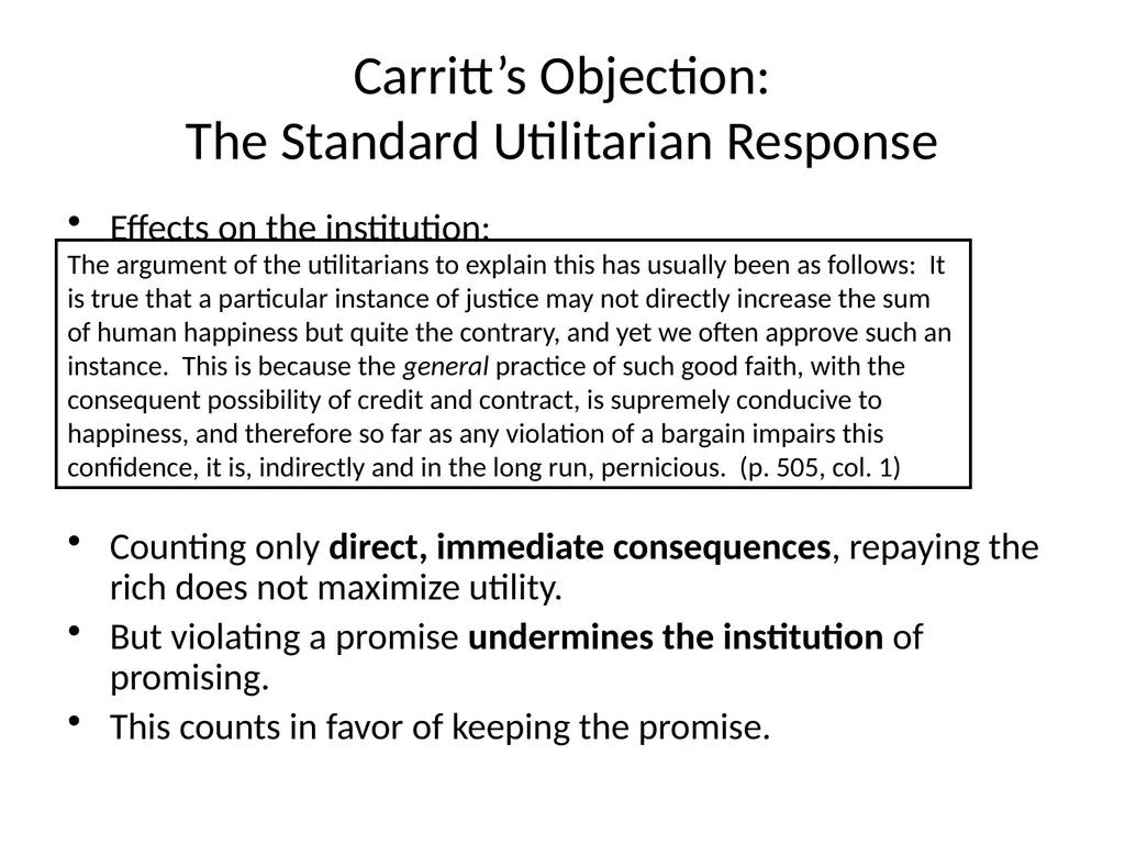 Morality and Consequences Agenda Our Question - slide 83 of 94