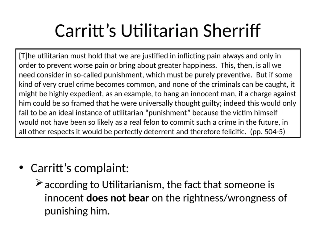 Morality and Consequences Agenda Our Question - slide 91 of 94