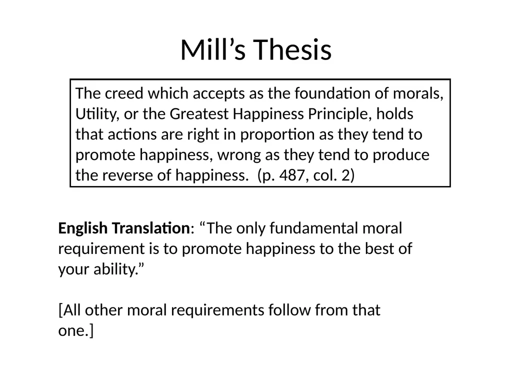 Morality and Consequences Agenda Our Question - slide 19 of 94