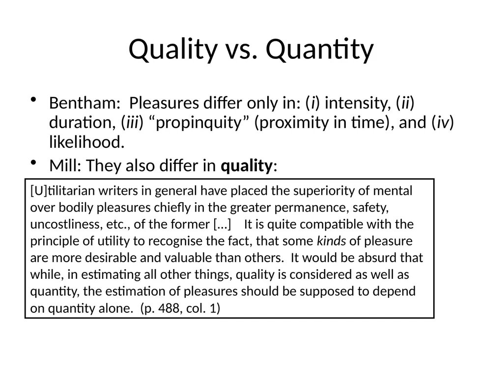 Morality and Consequences Agenda Our Question - slide 33 of 94