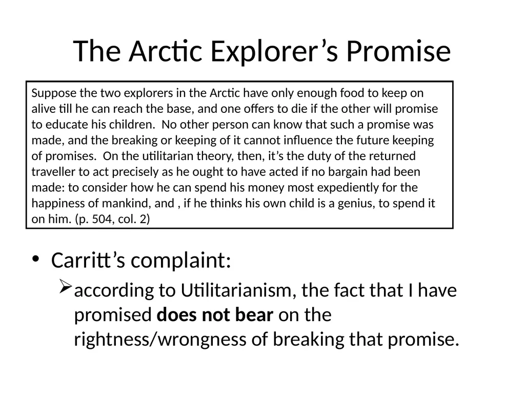 Morality and Consequences Agenda Our Question - slide 87 of 94