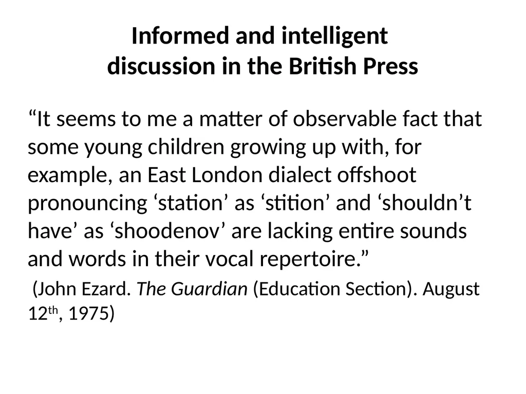 Thirty eight years on … 1970s Mother-tongue - slide 15 of 35