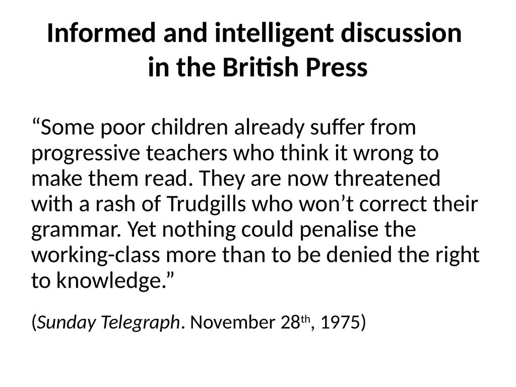 Thirty eight years on … 1970s Mother-tongue - slide 13 of 35