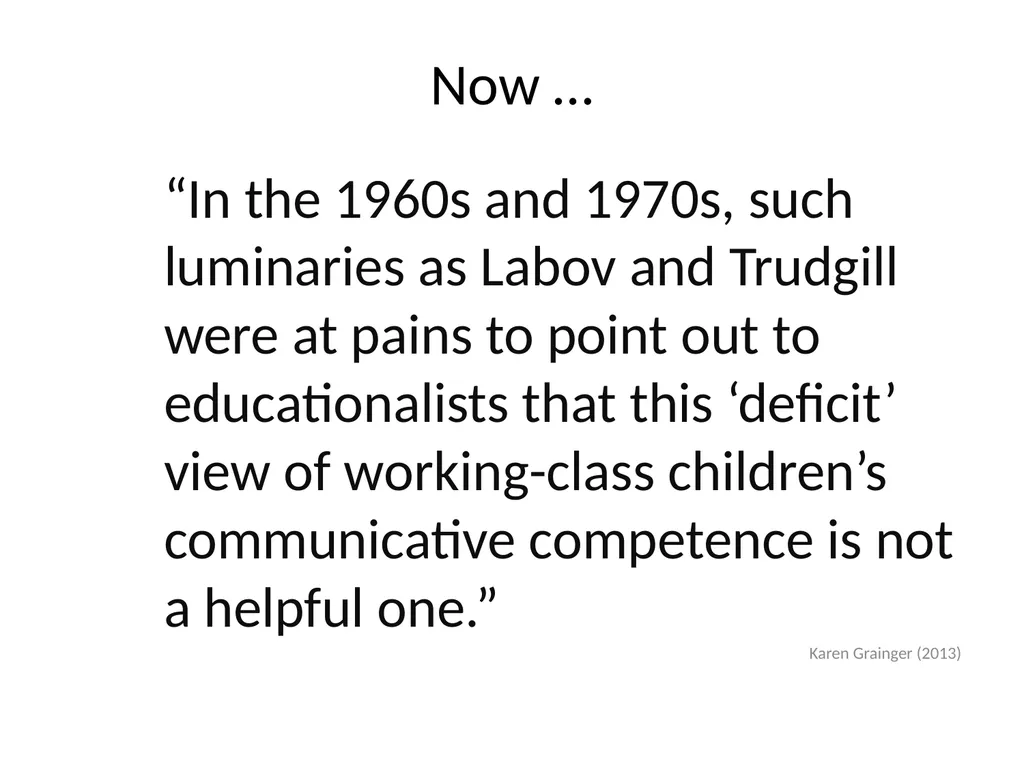 Thirty eight years on … 1970s Mother-tongue - slide 27 of 35
