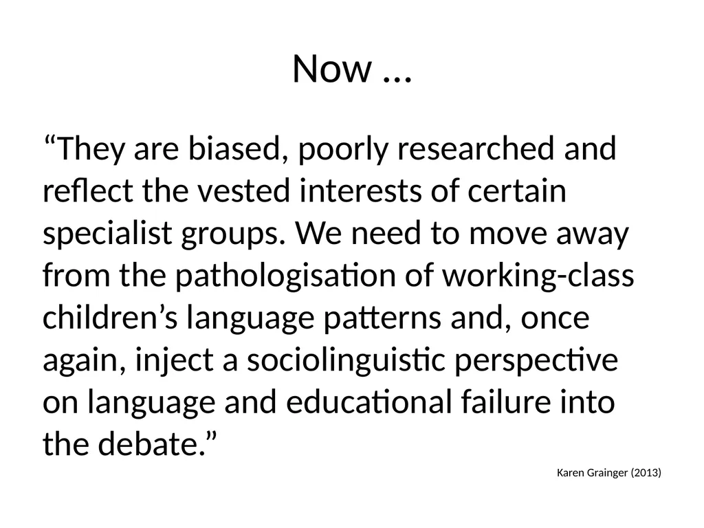 Thirty eight years on … 1970s Mother-tongue - slide 29 of 35