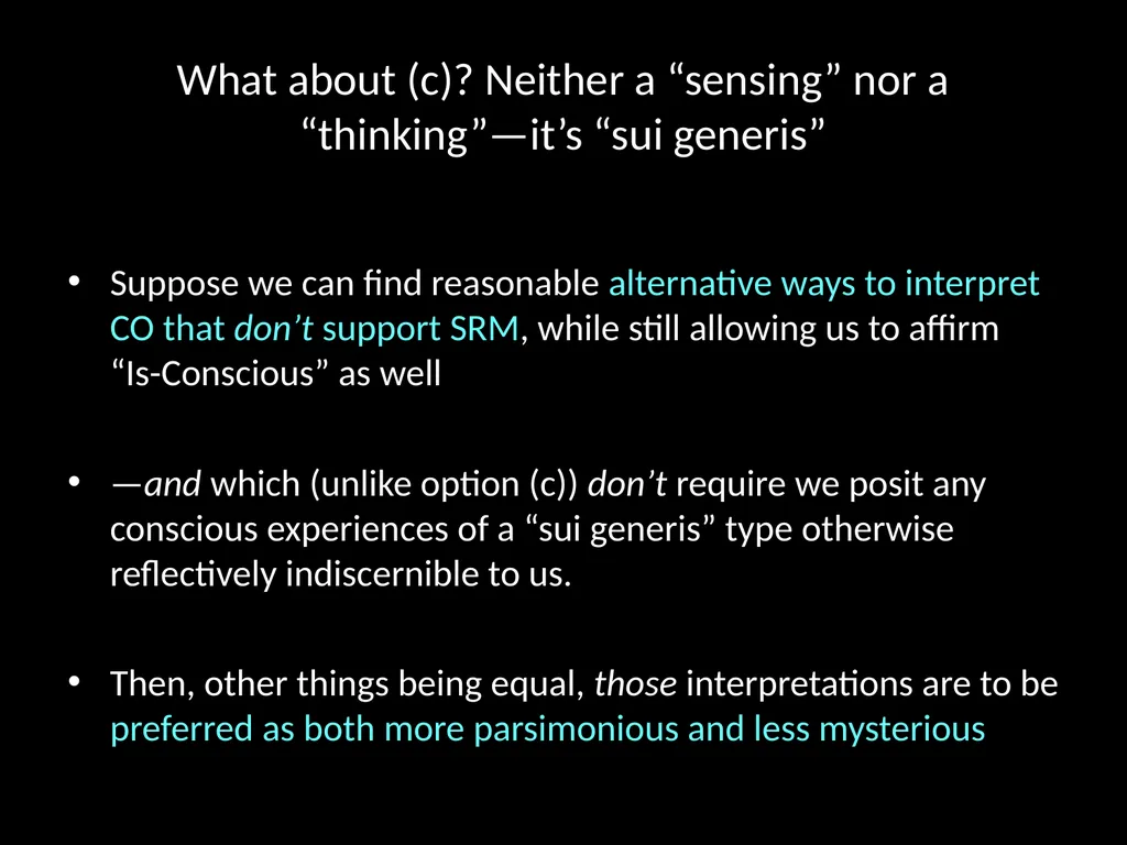 Consciousness, self-consciousness, and the regress - slide 17 of 37