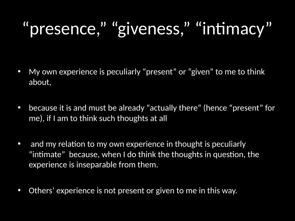 Consciousness, self-consciousness, and the regress - slide 30 of 37