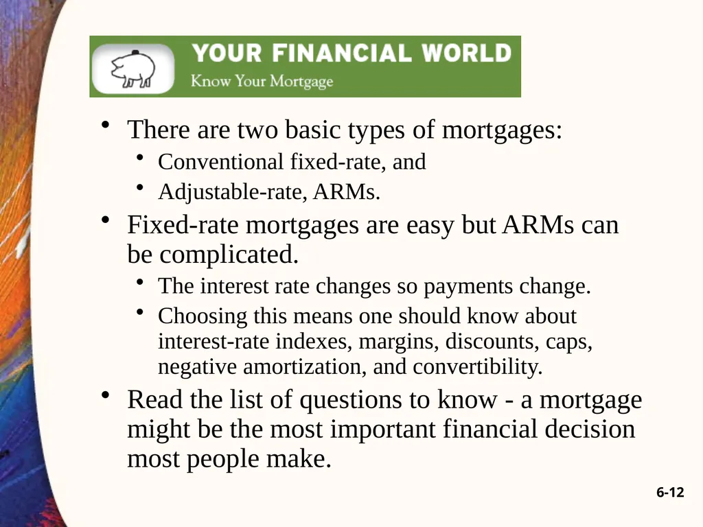Chapter Six 6-2 Introduction Car loans, home - slide 12 of 65