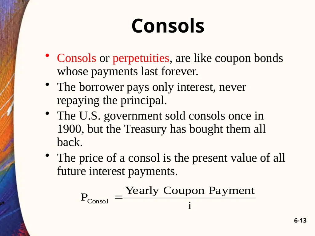 Chapter Six 6-2 Introduction Car loans, home - slide 13 of 65