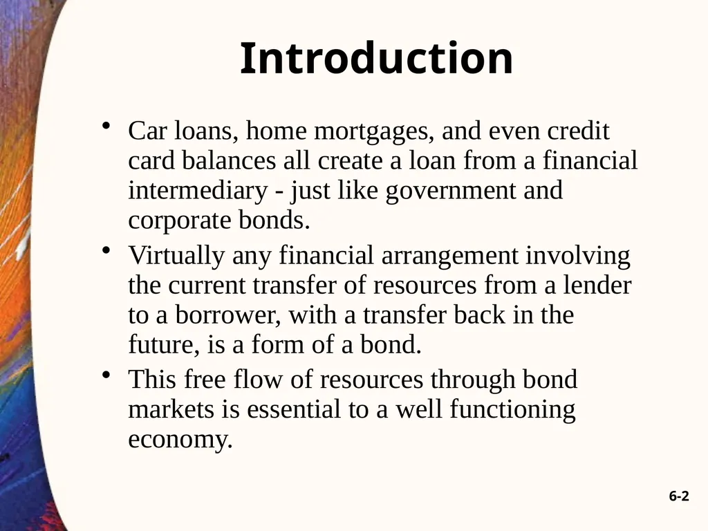 Chapter Six 6-2 Introduction Car loans, home - slide 2 of 65