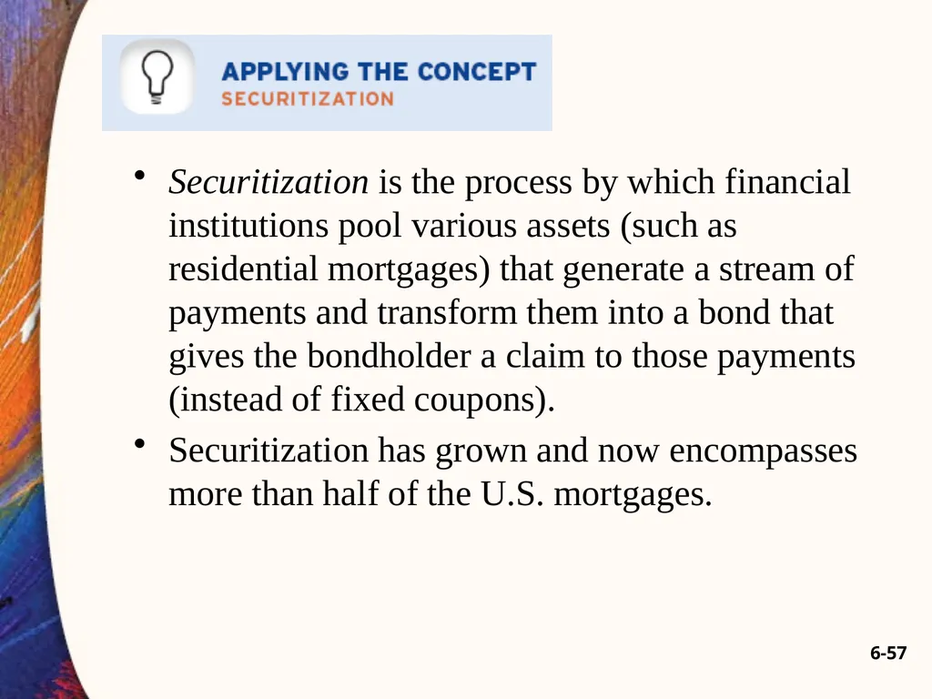 Chapter Six 6-2 Introduction Car loans, home - slide 57 of 65