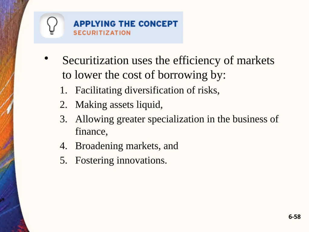 Chapter Six 6-2 Introduction Car loans, home - slide 58 of 65