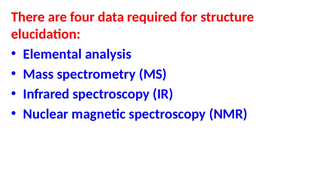 Elemental analysis & Structure Elucidation Alkhair - slide 2 of 27