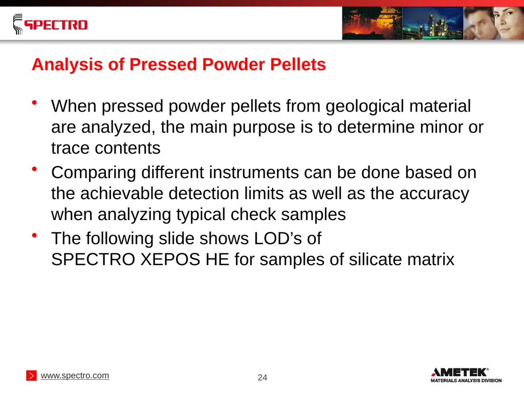 Elemental Analysis of Geological Samples Using - slide 24 of 34