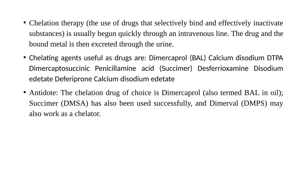 Heavy metal toxicity B.Pharm. Sixth Sem. BP602T - slide 6 of 6