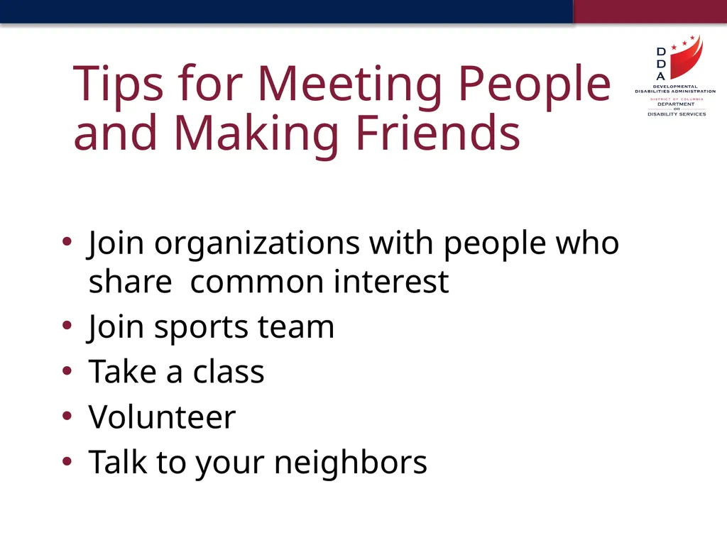 Making Friends and Building Relationships - slide 11 of 23