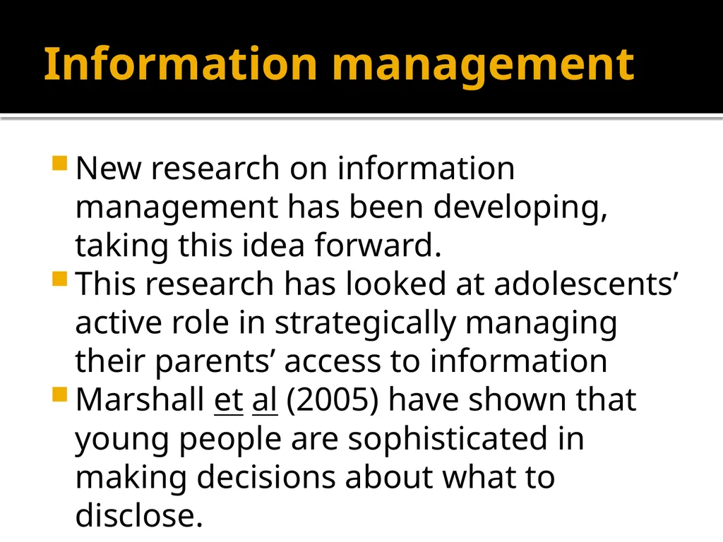 Adolescents constructing their own adolescence - slide 23 of 38