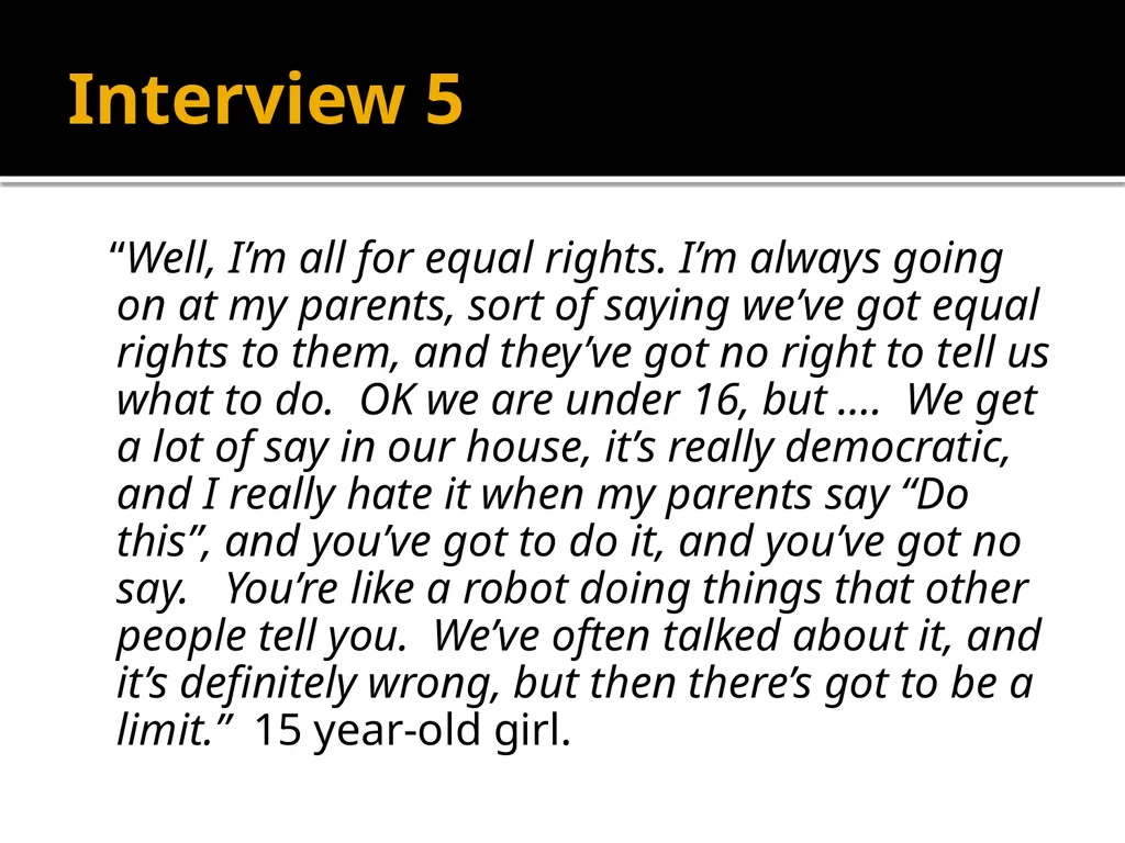 Adolescents constructing their own adolescence - slide 33 of 38